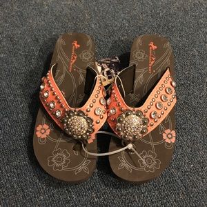 Montana West Heeled Flip Flops